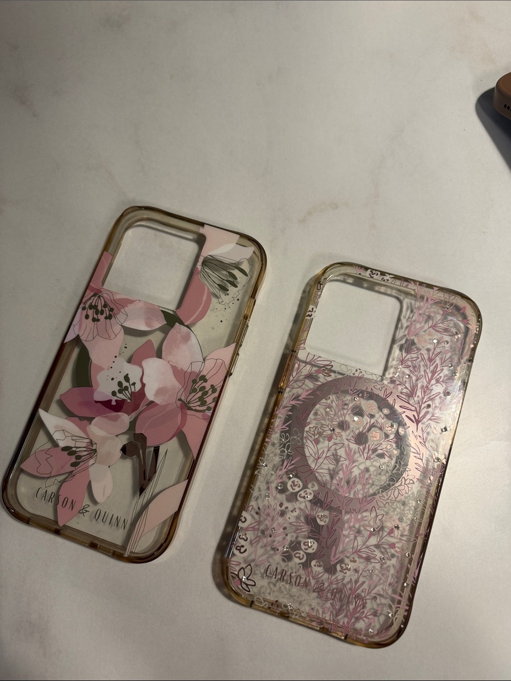 Pink Floral Phone Case for iPhone 14 Pro